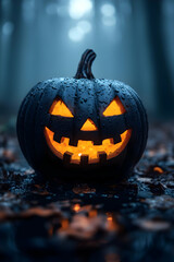 Spooky Jack-o'-lantern Illustration