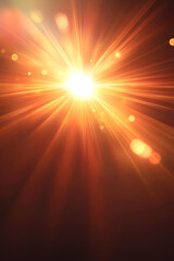 Naklejka premium Golden Ray Burst Abstract Background Image
