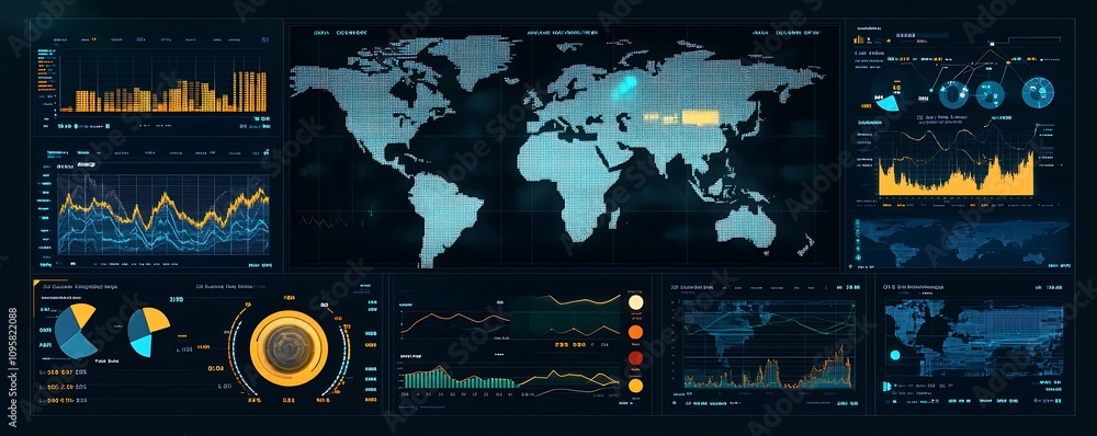 Aufkleber data visualization dashboard displaying global statistics and analytics.