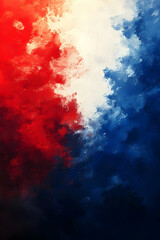 Fototapeta premium Abstract Red Blue White Paint Texture Background