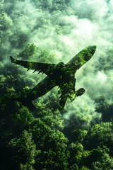 Naklejka premium Eco-Friendly Flight Illustration