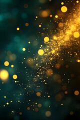 Fototapeta premium Golden Sparkles Abstract Background