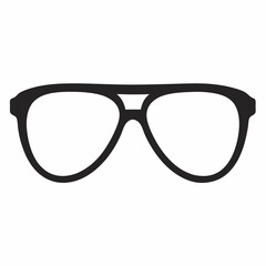 Fototapeta premium Glasses Frame Silhouette Vector illustration Design