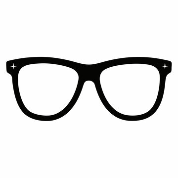 recommend clip art: Glasses Frame Silhouette Vector illustration Design