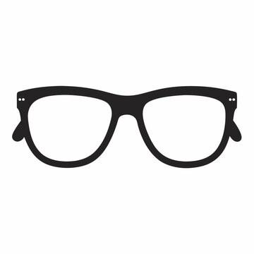 recommend clip art: Glasses Frame Silhouette Vector illustration Design