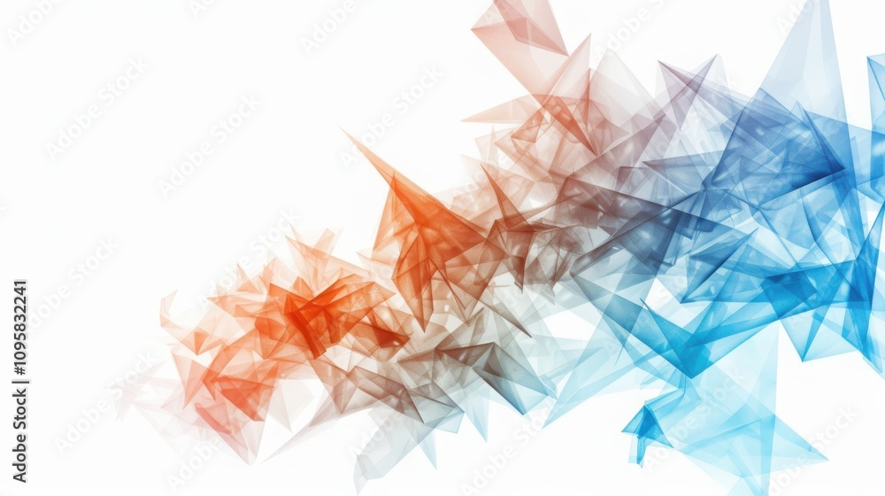 Poster mapping digital ecosystems exploring geometric information networks in soft pastel technological col