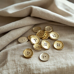 close up of a button and buttons