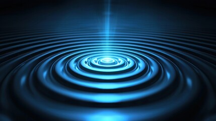 A visual representation of a focus point, with concentric circles converging toward a center point, symbolizing pinpoint accuracy