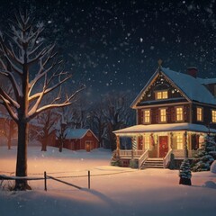 Christmas tree with presents