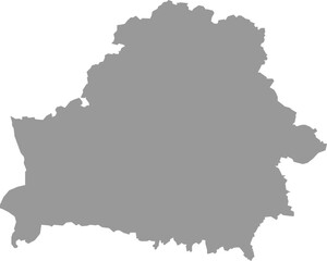 Grey color map of Belarus