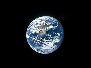 Earth, planet, globe, space, blue, clouds, view, world.