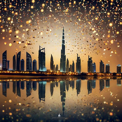 Obraz premium “On this special occasion of UAE National Day, let us celebrate the unity, heritage, and remarkable achievements of our beloved nation. Wishing everyone prosperity, peace, and pride in the UAE's glori
