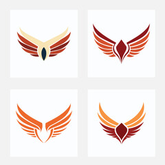  Nice wings vector illustration icon