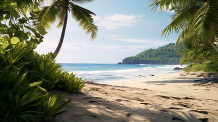 Obraz premium palm trees on the beach
