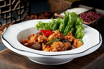 Fototapeta premium Tianjin famous dish eight treasure tofu