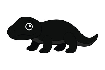 komodo dragon vector element .