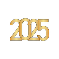 2025 New Year Gold Stylish Design