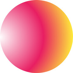 pink sphere isolated on white