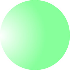 green sphere isolated on white