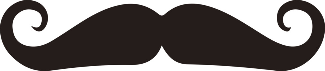 A Beautiful color Moustache icons vector on white background, Moustache icons