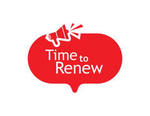  time to renew text 