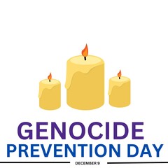 Genocide Prevention Day. December 09. Vector illustration