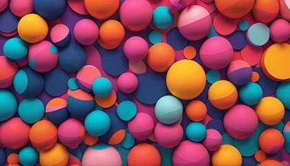 Abstract shapes and vibrant colors, minimalistic design, geometric patterns, modern digital art