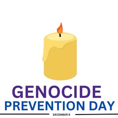 Genocide Prevention Day. December 09. Vector illustration