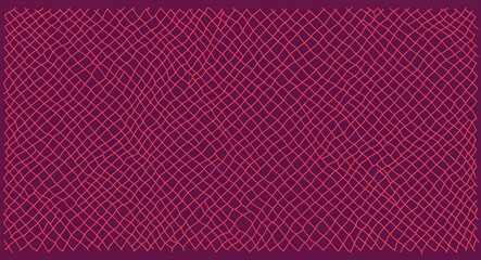 Red Diamond pattern hand drawn design on Purple background illustration