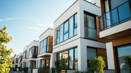 Naklejka premium Modern Residential Complex with Clean Architecture