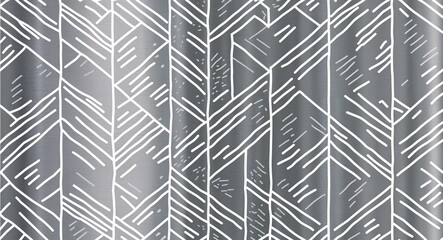 White Parallelogram pattern hand drawn design on Brown background illustration