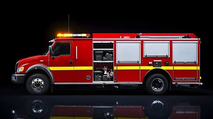 Urban Fire Rescue Truck with Compact Build
