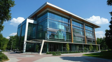 Fototapeta premium Modern Office Building in Grunwald, Pozna