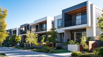 Modern Residential Area with Contemporary Architecture