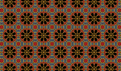 pattern with elements.arabic, vintage, floral, backdrop, decor, tiles