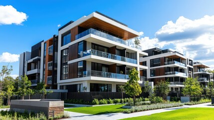 Modern Stylish Residential Block with Green Surroundings