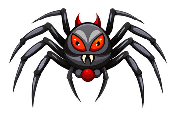 realistic spider, 3D. Modern image of scary spider for advertising concepts, Scary spider vector on isolated. transparent BG 
