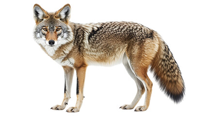 Obraz premium Wolf in white background