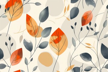 background with elegant botanical elements