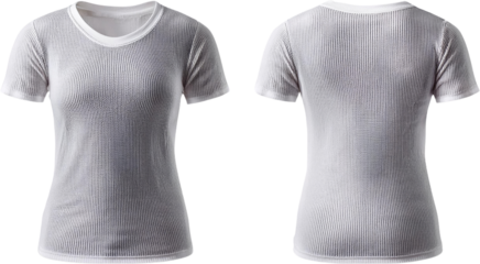 Women s White Thermal Shirt Short Sleeve Front Back Views Clothing Apparel Underwear Comfortable