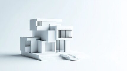 Contemporary Minimal Home Design in 3D Format