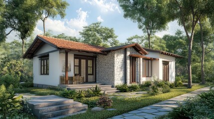 Modern Indian Home in Natural Surroundings