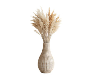 a vase with a bunch of dried grass