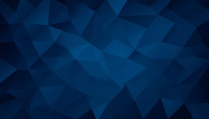 Fototapeta premium Geometric Shapes on a Deep Blue Abstract Background. Created with generative AI technology