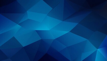 Geometric Shapes on a Deep Blue Abstract Background. Created with generative AI technology