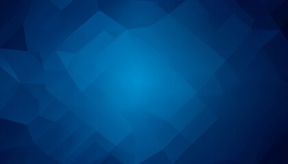 Obraz premium Geometric Shapes on a Deep Blue Abstract Background. Created with generative AI technology