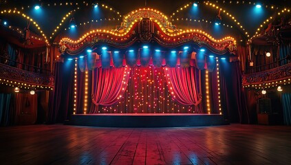 Majestic Theater Stage: A Vintage Spectacle