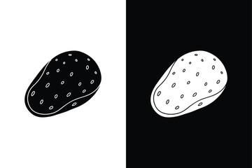 Classic Potato Icon. Clean and Quality Design Element