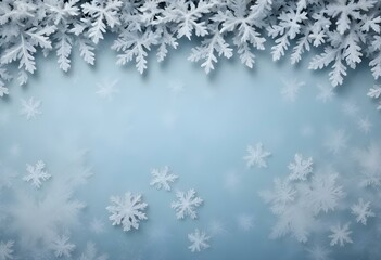 Frosted Christmas backgrounds with snowflakes, icy branches, and a festive winter ambiance