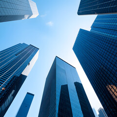 skyscrapers in the city